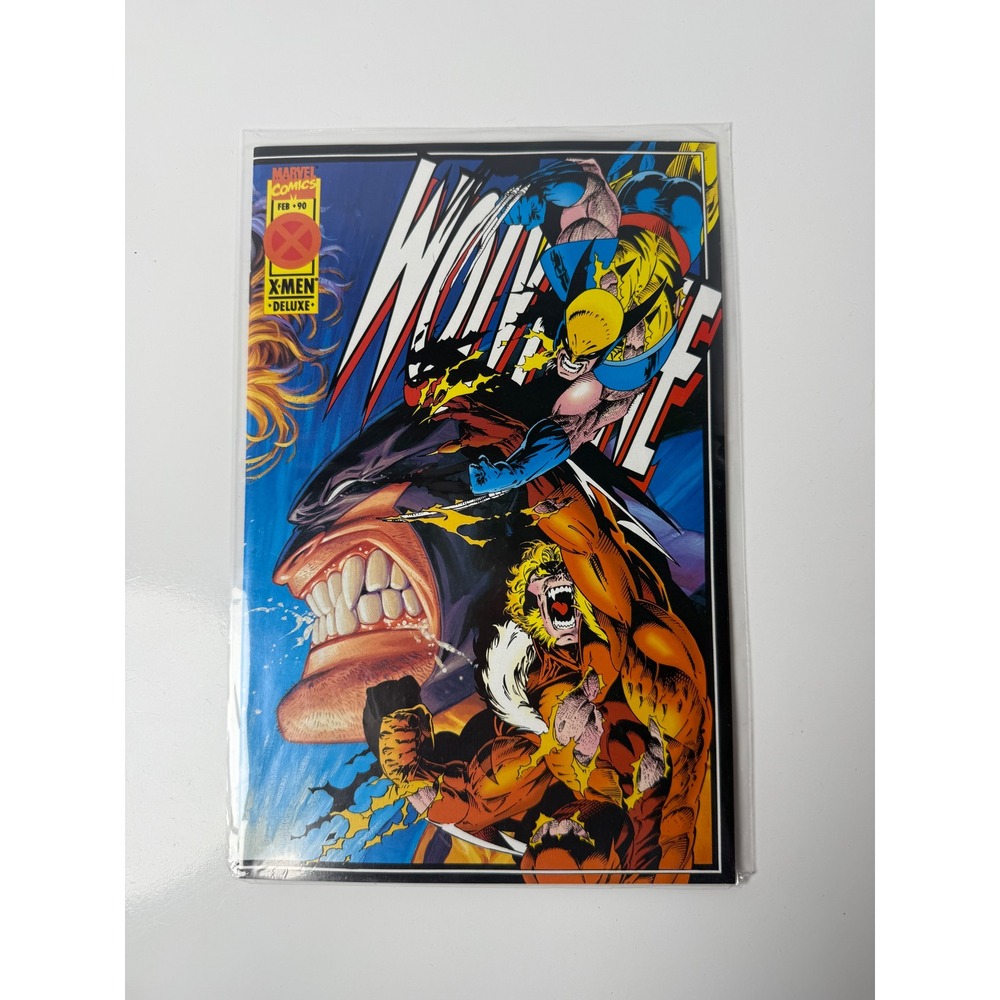Marvel Wolverine 90 1995 Deluxe Edition Adam Kubert Sabretooth Cover Key Issue